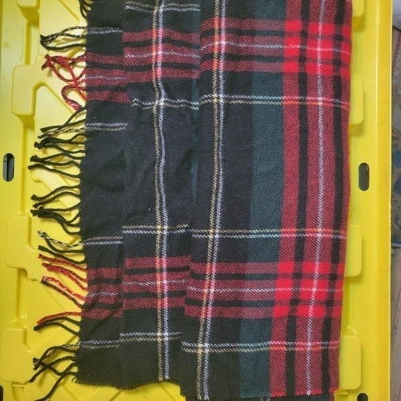 J. Crew Accessories - 𝅺j.crew Tartan Scarf Red Black Green Made In Italy 